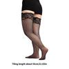 Women Black Fishnet Thigh High Socks Elastic Hollow Out Dress Trouser Mesh Net Tights Stockings Over The Knee Stockings