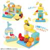 BANDAI Shimajiro Action Block Series Donut Shop Block Set 3 and Shimajiro's (Ages Up)