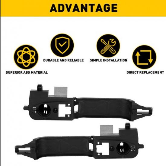 Exterior Front Door Handle Reinforcement Pair & LH RH Sides For 00-07 Ford Focus