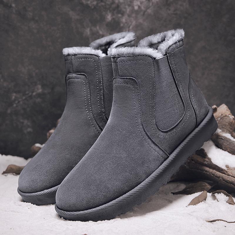 Fashion Winter Snow Boots Men Ug Boots Women Snow Shoes Sneakers High-top Shoes Male Llightweight Snow Furry Warmth Sneakers Men Women