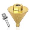 38mm Tapered Diamond Drill Bit Featuring Diamond Particles and 60 Degree Bevel for Glass Marble Concrete and Porcelain Use