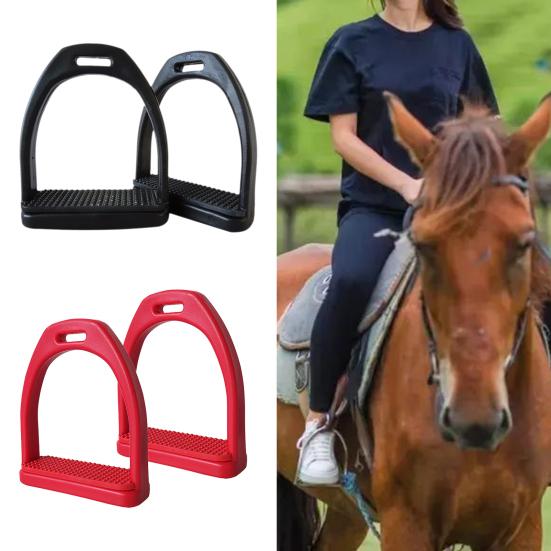 1 Pair Stirrup Anti Slippage Easily Installation Accrssory Horse Riding Saddle Abutments for Horse