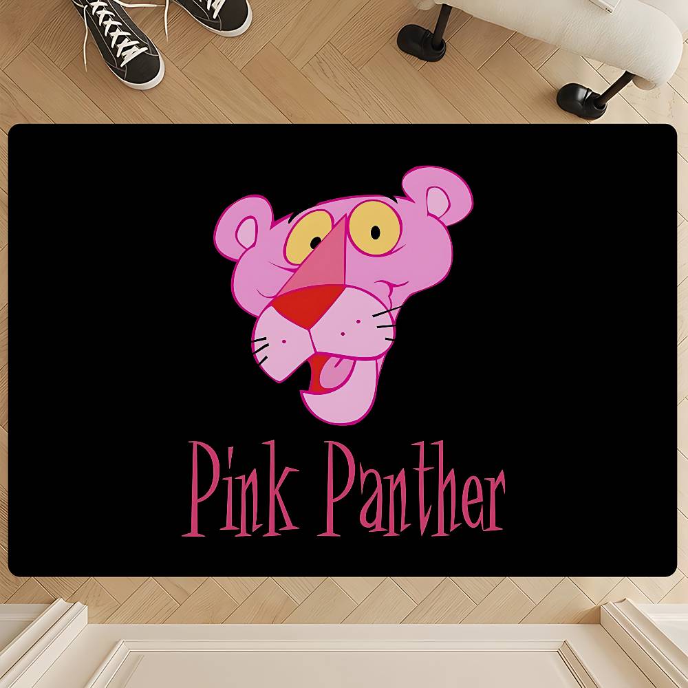 The P-Pink P-Panther Floor Mat Rectangle Anti-slip Home Soft Badmat Front Door Indoor Outdoor Mat Hotel Decor Mat