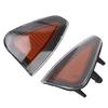 2 Pcs Front Turn Signal Light Cover 4806218AD Side Marker Lamp Cover Replacement for Dodge Charger LX SRT8 2006‑2010