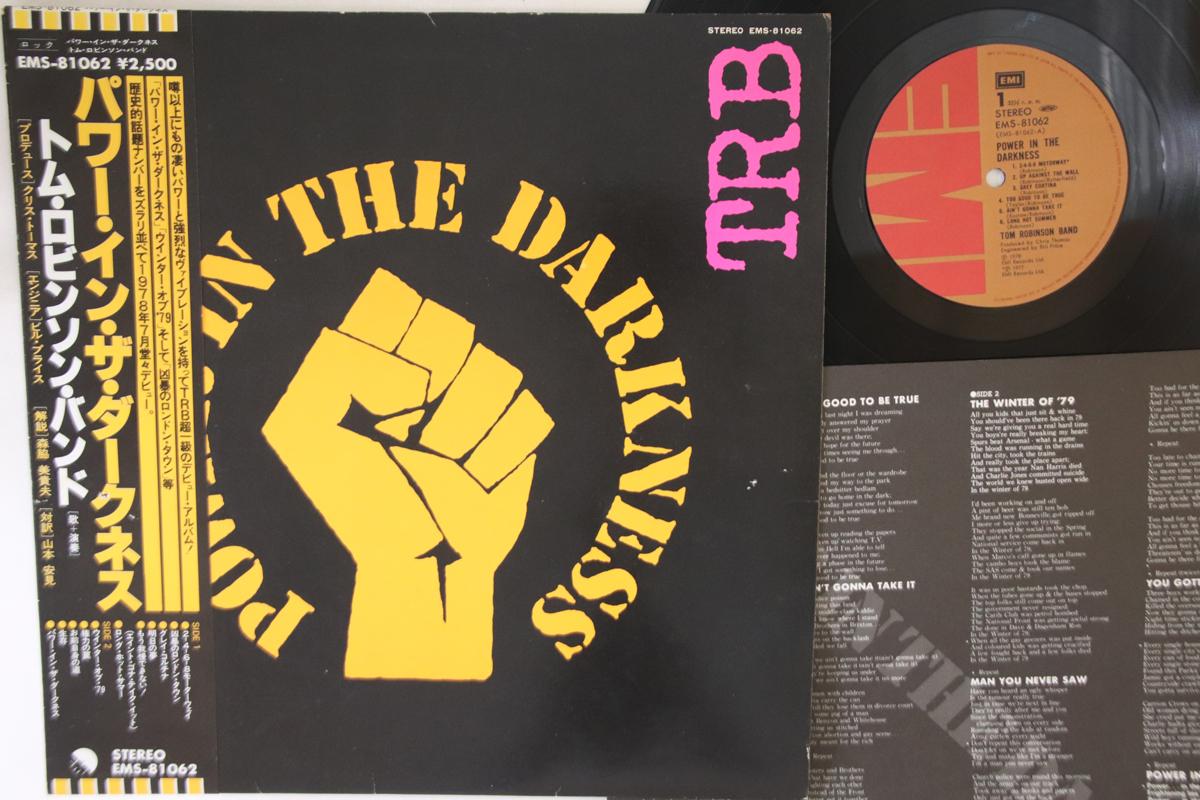 

LP Record TOM ROBINSON BAND - Power In The Darkness EMS81062 EMI 1978 Japan Obi Rock Used
