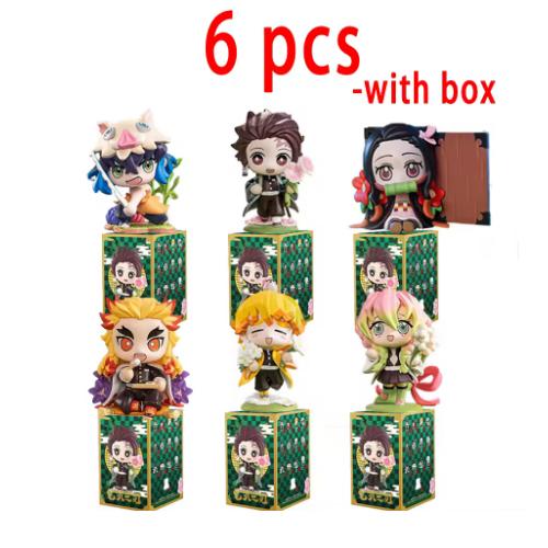 Hot MINISO Genuine Bushiroad Palverse D emon Slayer: Kimetsu No Yaiba Anime Model Blind Box Vol.1 Ornament Toy Present