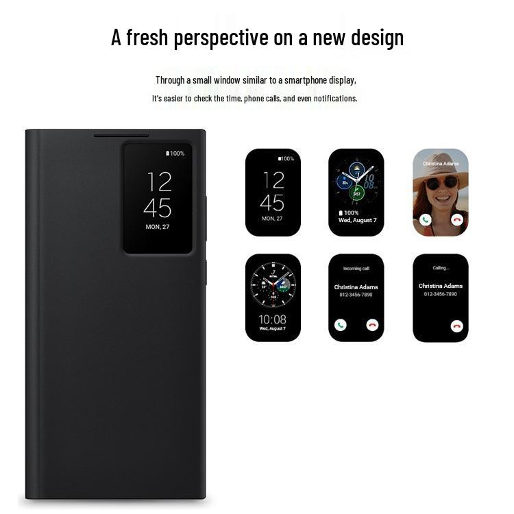 Husă Oglindă Inteligentă Samsung pentru Galaxy S24 Ultra, Note20 Ultra, S23 Ultra