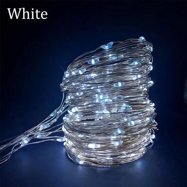 Nowe 2024 Kurtyna Fairy Lights Navidad LED Garland Wesołych Świąt Wisiorek Dekoracja Ślubna na Festoon Chambre Prezent Drop Ornam