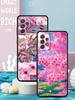 Korean Flower Phone Case for Samsung Galaxy A55 A35 A17 A07 A15 A13 A25 A51 A71 A72 A73 A32 A52 A52S A41 5G Soft TPU Shell Capas