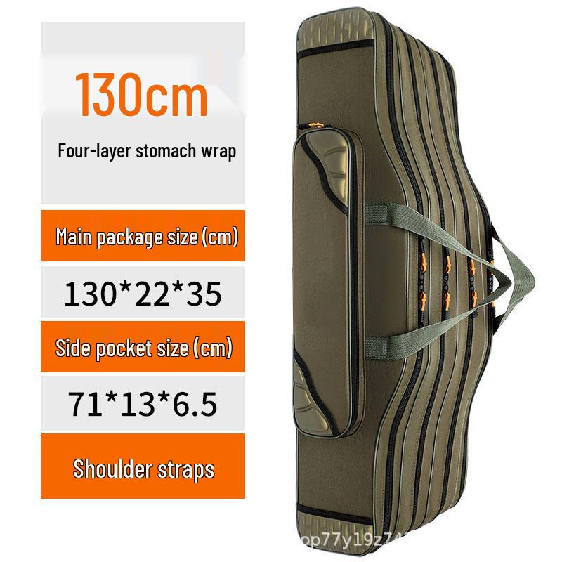 Multi-Layer Fishing Rod and Gear Storage Bag