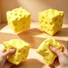 7cm Niedlicher Käsewürfel Squishy Spielzeug Weiches Simuliertes Essen Langsam Aufgehend Stressabbau Quetsch Fidget Spielzeug Anti-Stress Sensorisches Spielzeug