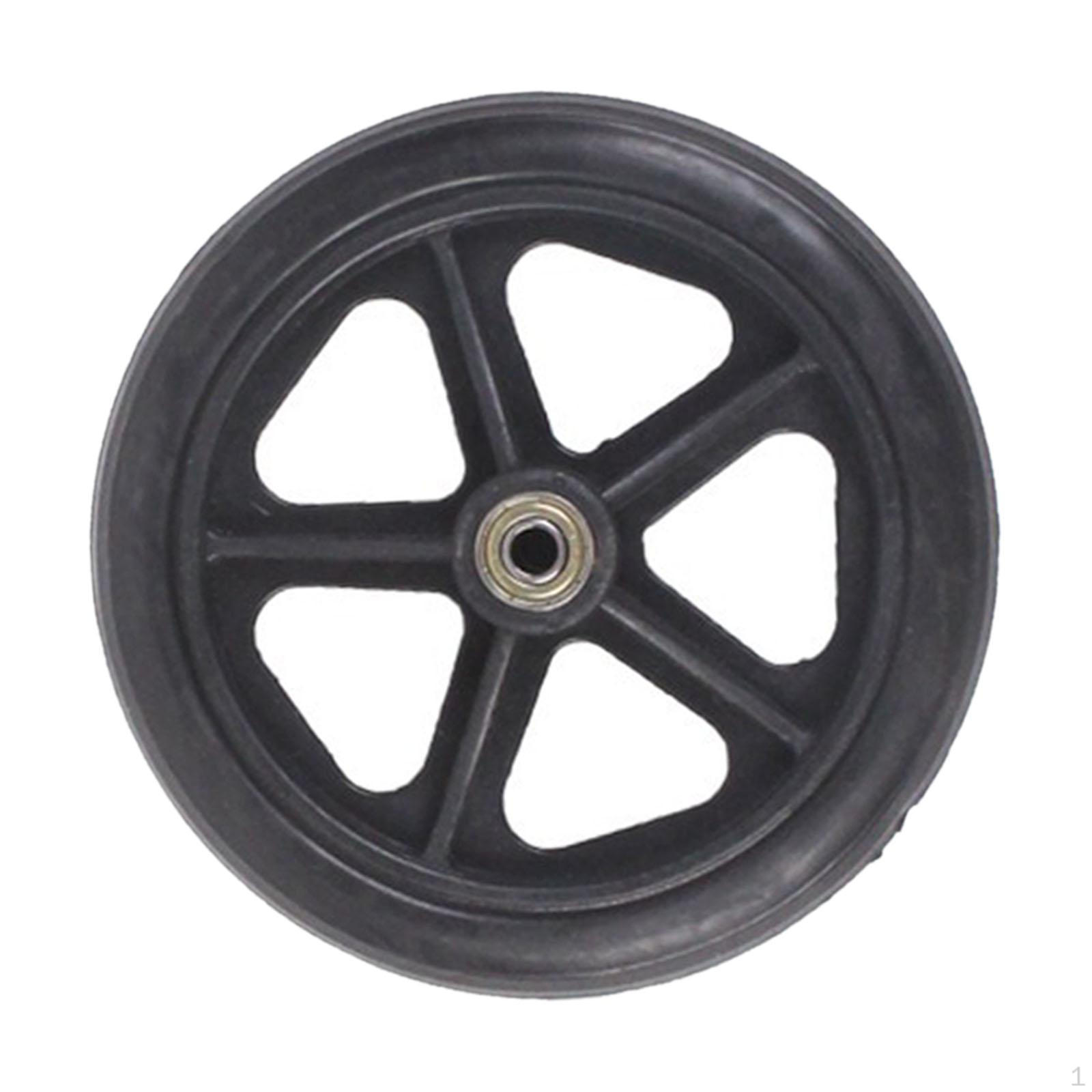 

Аксессуары для замены переднего колеса инвалидной коляски Простая сборка Черные ролики 6inch