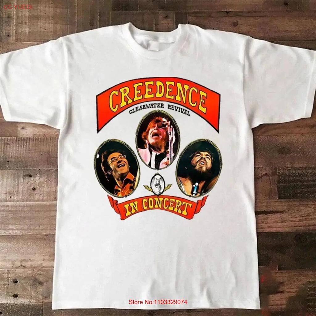 Creedence Clearwater Revival Miami Concert T Shirt All Size HS460 Vintage Washed Stretched Breathable Designer Clothes