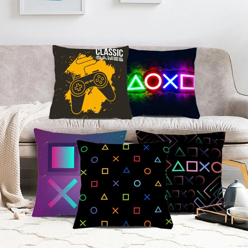 45x45cm TV Game Fan Style Square Pillowcase Home Decor Cushion Cover Anime New Design Printed