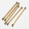 10pcs Stainless Steel Bar Stick Connectors Gold Color Plated Connector for DIY Drop Earrings Jewelry Making Necklaces Components