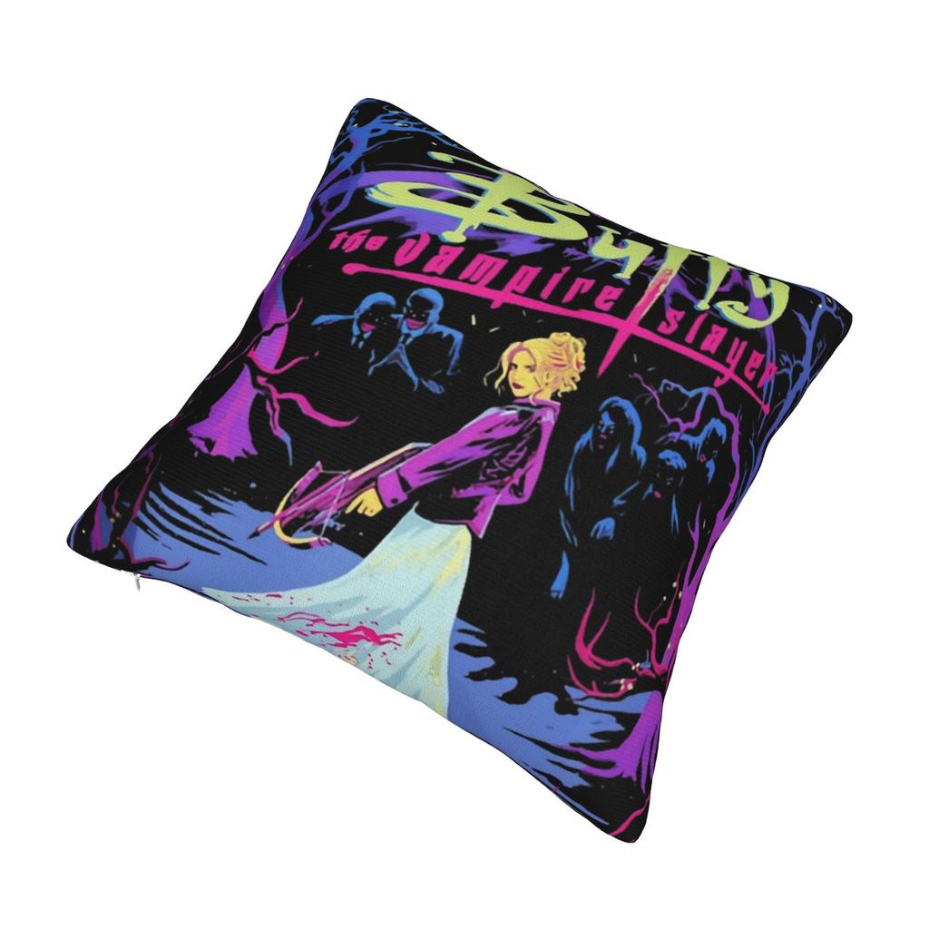 Buffy The Vampires Slayers Pillowcase Printed Cushion Cover Decoration Horror Movie Throw Pillow Case Cover Sofa Multiple Sizes