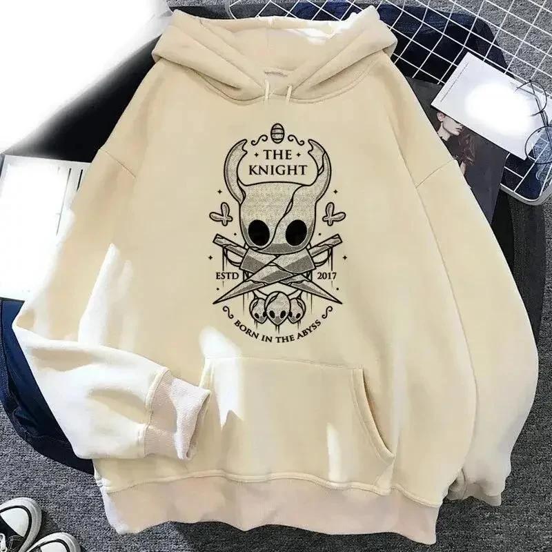 Hollow Knight Hoodies Men Korea Ulzzang Grunge Y2k Aesthetic Men and Women Autumn and Winter Pullover Hoddies Graphic Streetwear