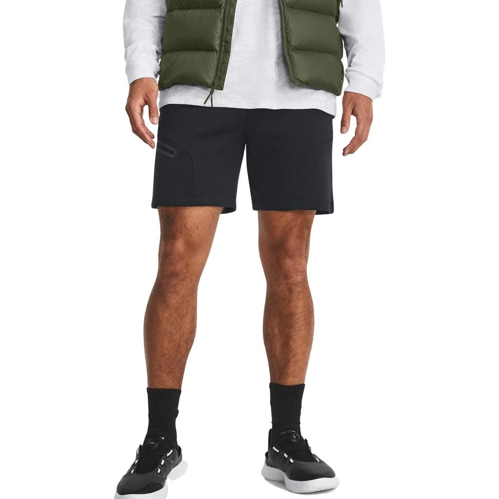 Under Armour Shorts Casuais Lisos Masculinos Shorts Preto 1379809-001