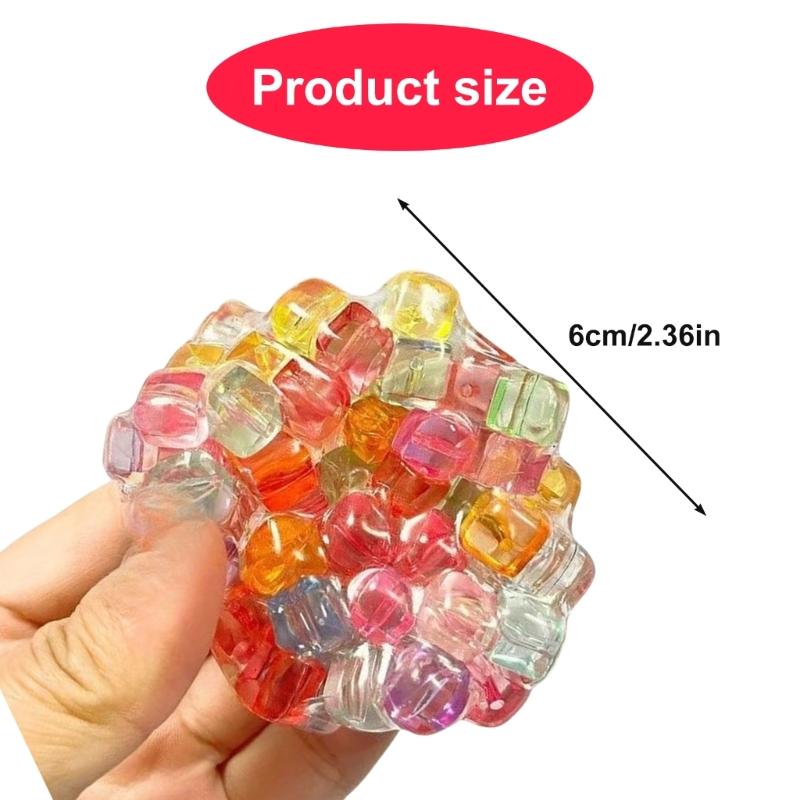 Colorful Squeezable Sensory Balls Squeeze Ball Funny Squeeze Jellyball Funny Sensory Toy For Kid Adult Stocking Fillers