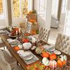 50pcs Artificial Pumpkin Maple Leaf Fall Decoration