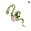 Flower Snake Brooches French Style Snake Bone Brooch Exquisite And Capable Clothing Accessories Glittering High-End Brooch