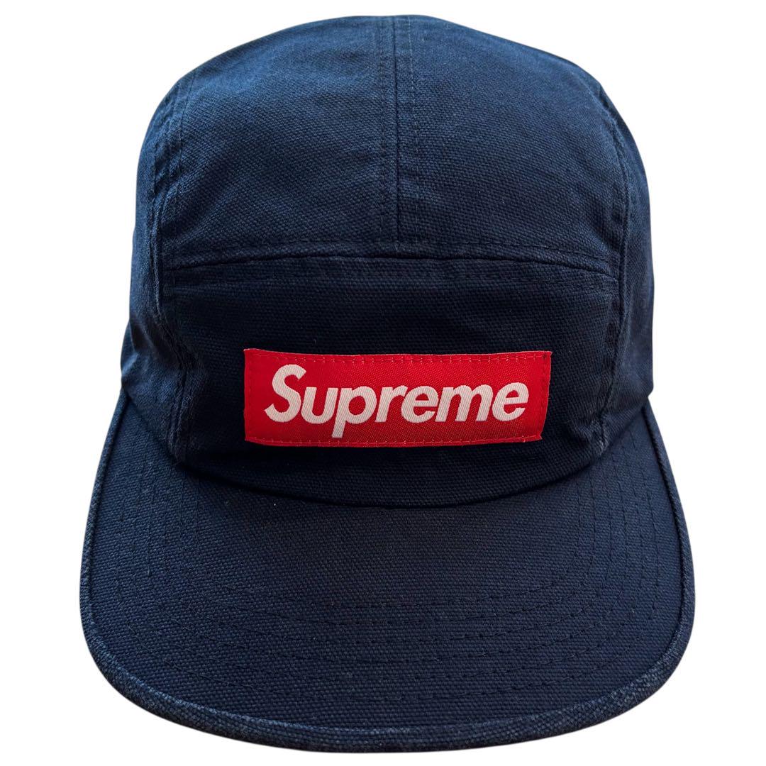 

[USED] Supreme 12AW Canvas Camp Cap Navy