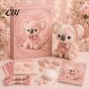 Handmade Gift Idea Pink Animals Patchwork Kit, DIY Felt Woodland Friends Sewing Project, 3D Cute Creative Hobby Kit Art Craft for Beginners Home Decor