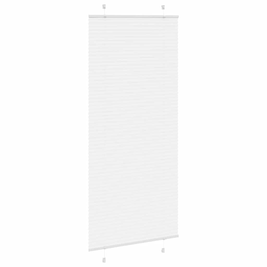 Roleta Plisowana Biała 85X200 Cm Szerokość Tkaniny 84,4 Cm