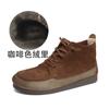 Fashion Old Soft Cowhide Women's Shoes Flat Women's Ankle Boots Lace-up Old Shoes Soft, Comfortable and Healthy Warm Fluffy Snow Boots
