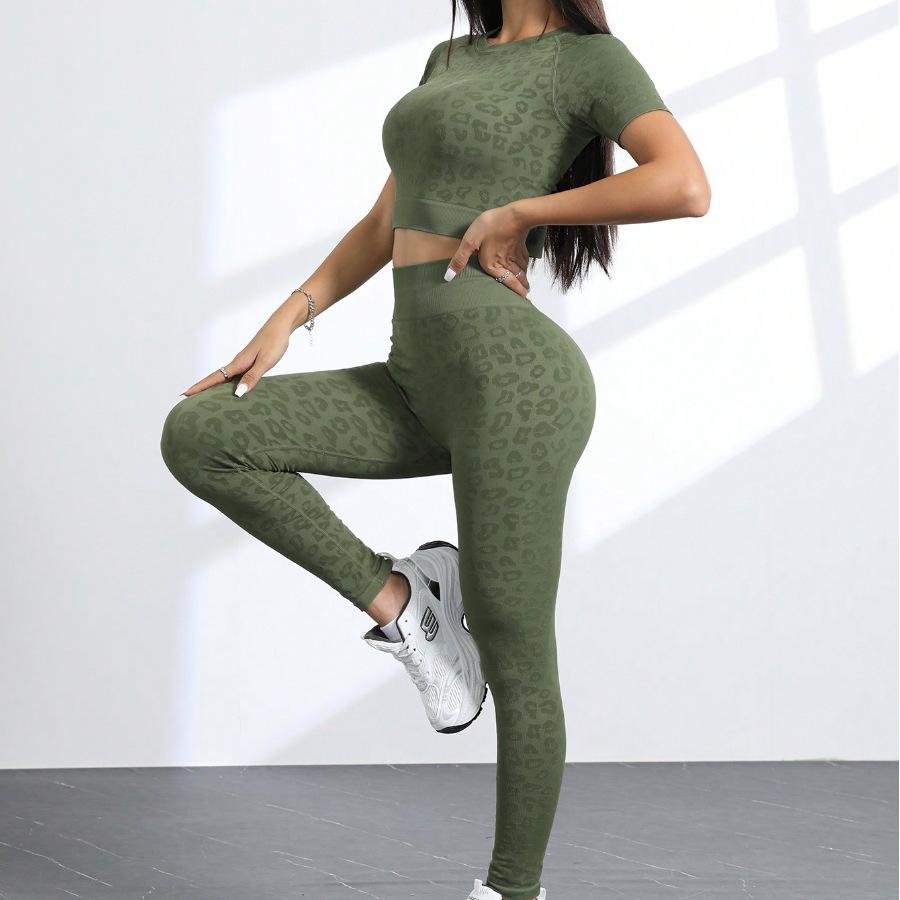 JYL Tight Fitness Hip Lifting Pants Colorful Set