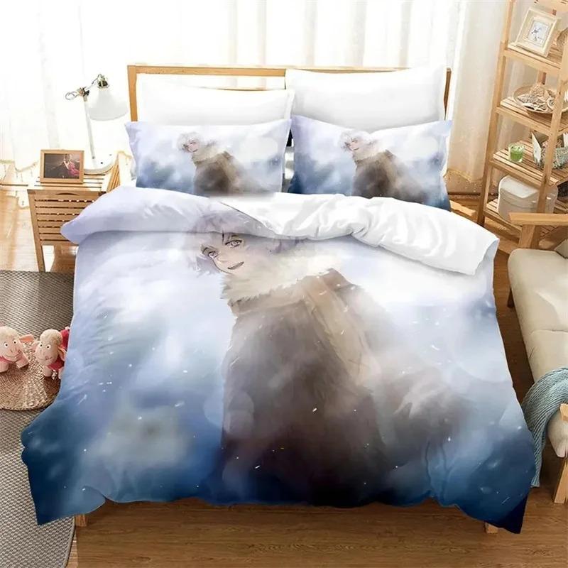 Anime To Your Eternity Bedding Set,Duvet Cover Comforter Bed Set Quilt Cover Pillowcase,King Queen Twin Size Boys Girls Adults