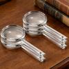6/12Pcs 8.9cm Mini Magnifying Glasses | Clear Plastic Handheld Magnifiers for Reading, Student Science, Hobby & Classroom Use