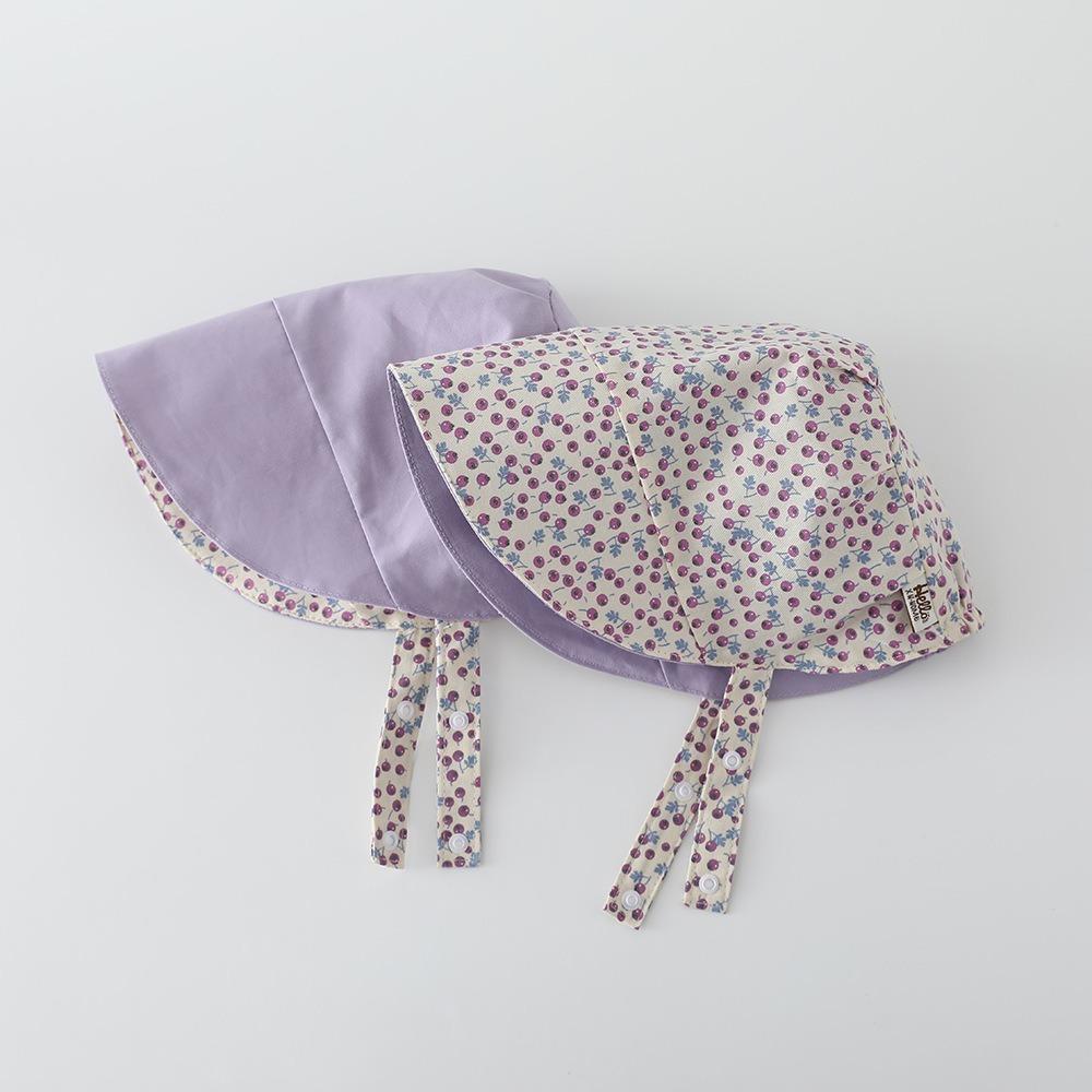 

Breathable Sun Hat Soft Large Brim Court Hat Cute Baby Floral Hat фіолетовий