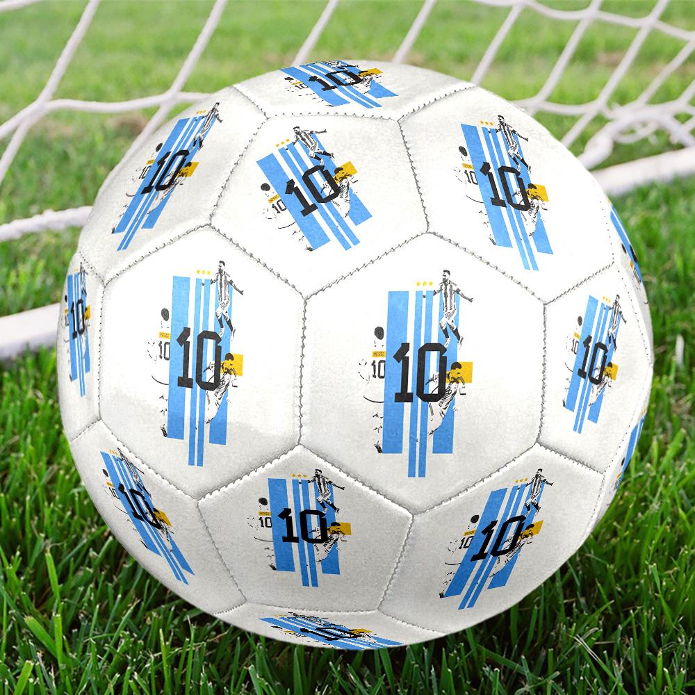 1pc Messi Size 5 Soccer Football Machine Stitched Outdoor Universal Football Soccer Accessory Luxury Gift for Birthday Christmas