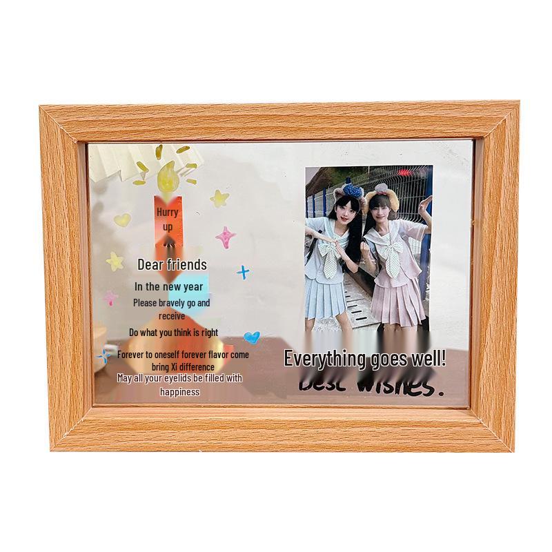 2026 Polaroid Birthday Cake Photo Frame Ornament Gift Set for Couples & Friends