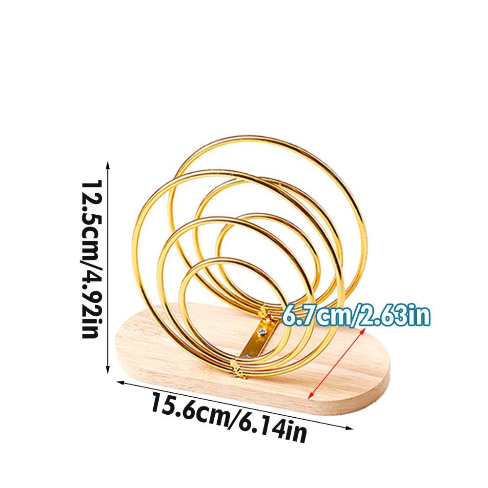 New Wood Base Iron Napkin Holder Modern Style Stable Countertop Napkin Organizer Paper Dispenser Rack Table Decoration