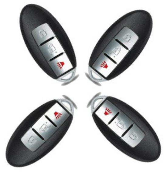 Compatible with NS Bluebird Smart Card 2+1 Button 433MHz 46 Chip Remote Key