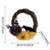Halloween Wreath Simulation Plant Garland with Crow Vines Horror Party Festival Branch Wreath Hanging Room Halloween Decor