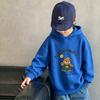 Autumn Winter Loose Casual Children Tops Unisex Kids Hooded Sweatshirt, Print Thick Pullover Hoodie