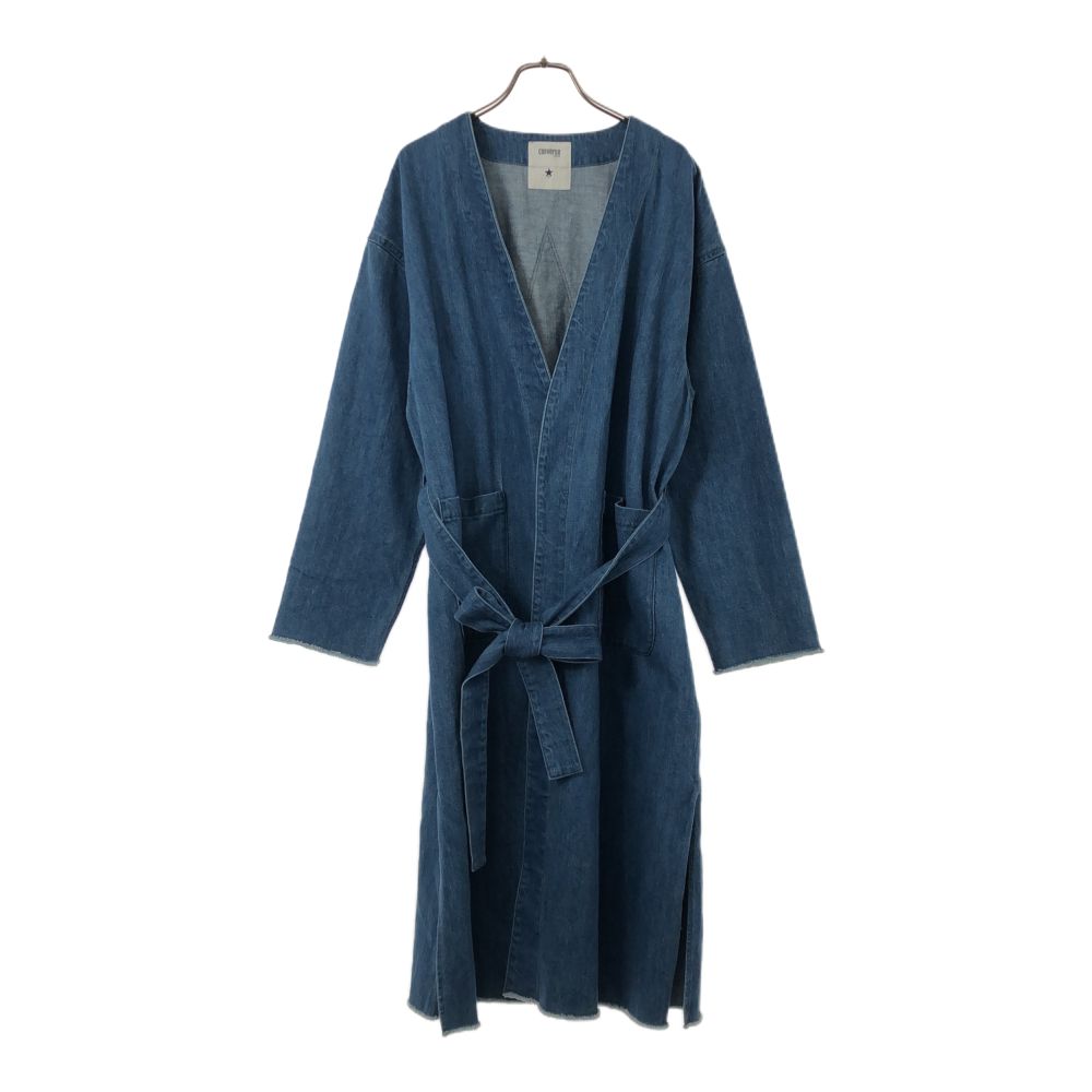 Converse TOKYO Long Sleeve Denim Gown Coat Women Used