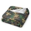 Puzzle Camouflage Pattern Flannel blanket Winter  Soft Warm Throw blanket for Boy Girl Bedroom Print Bedspread Sofa Bed Cover