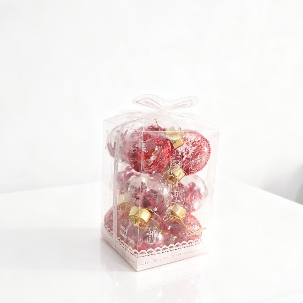 6 Stück Weihnachtskugeln Umweltfreundlicher Weihnachtsschmuck Dekokugel Baumschmuck Mall-Dekoration