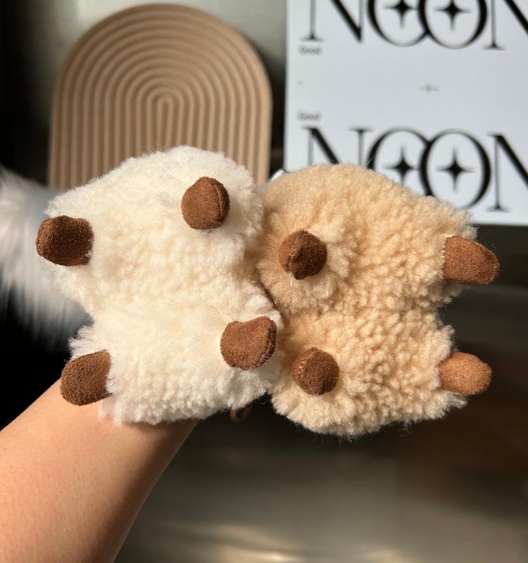 Alpaca Wool Keychain: Plush Doll Bag Charm & Hanging Ornament Gift