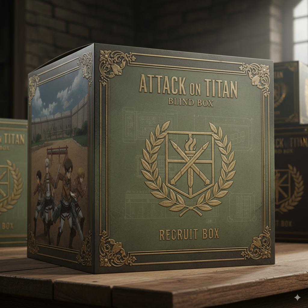Attack on Titan Mystery Case Shingeki no Kyojin Animation Figures Kit Eren Mikasa Levi Action Figure Collector-Worthy Tabletop Decor Present