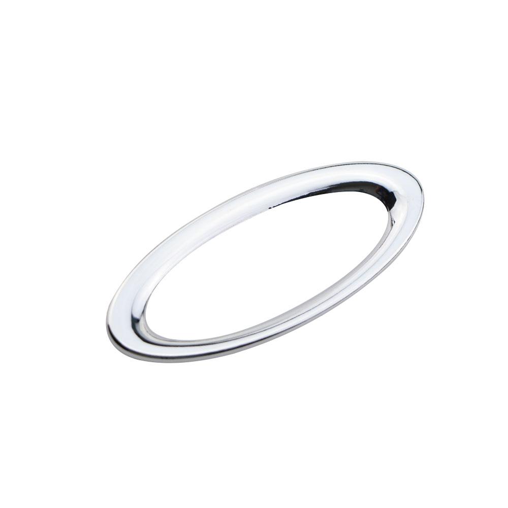 Hochwertige Lenkrad ABS Chrom Zierleiste Abdeckung Logo Ring für Ford Mondeo 2009 2010 2011 2012 2013 2014 2015 Autozubehör