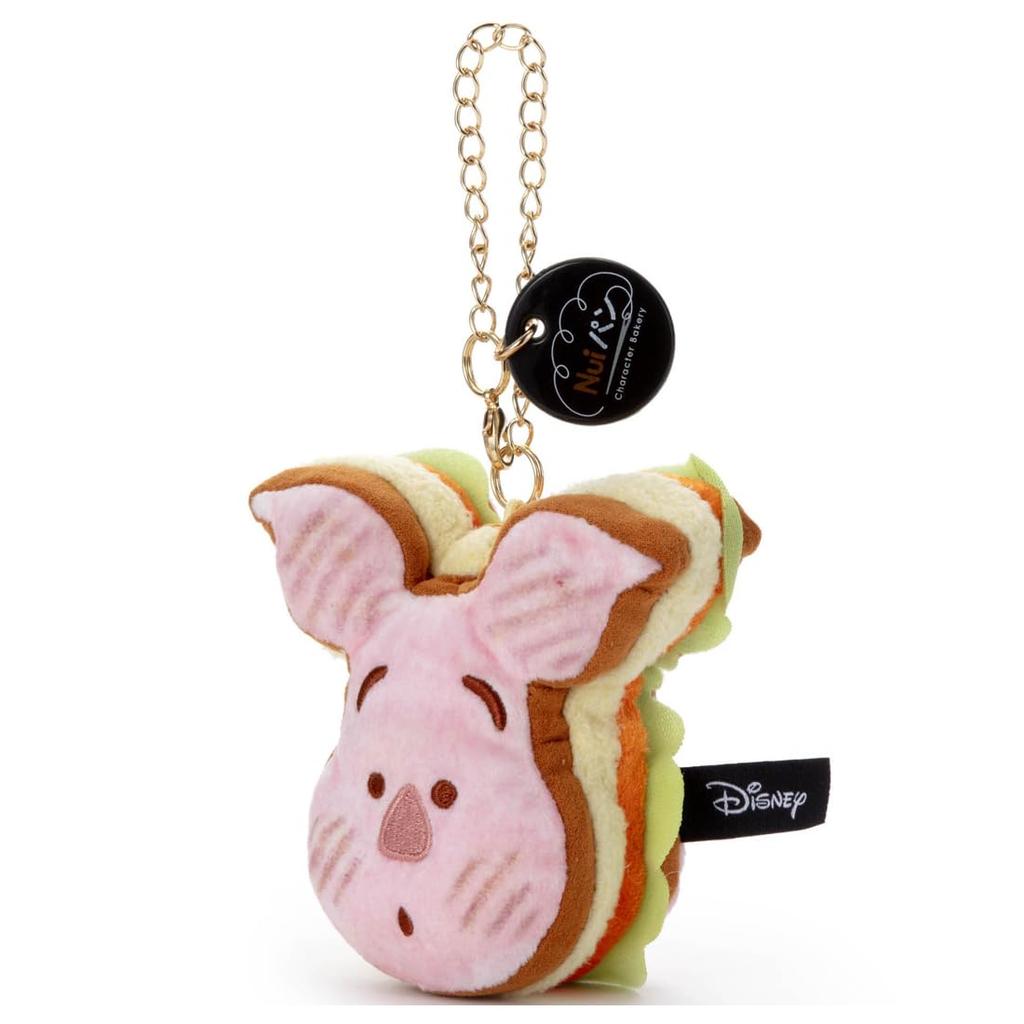 Disney Character Nui Bread Chain Strap Mascot Sandwich Piglet Plush Toy Height 19cm approx.