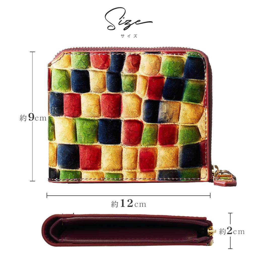 Large Genuine Easy to Brand Day Comes with Gift Box [Linle] Women's Bi-fold Wallet, Compact, Small, Foldable, Capacity, Thin, Leather, Leather, Use,