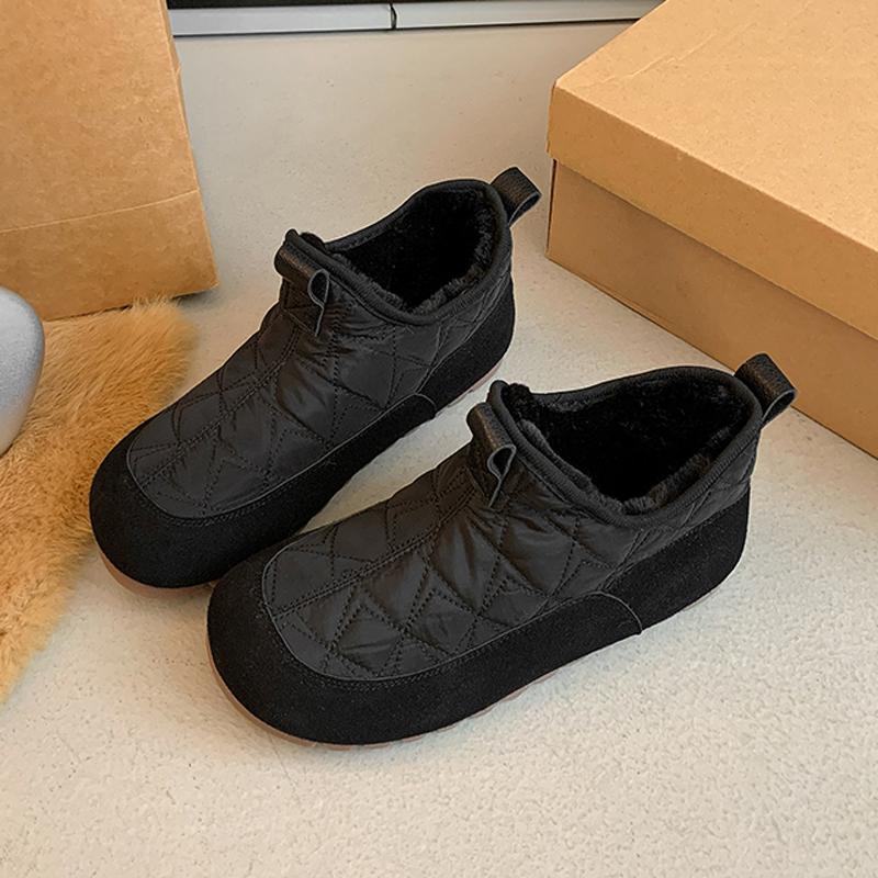 Winter high-top cotton shoes beef tendon sole velvet cloth shoes snow shoes medium shoes