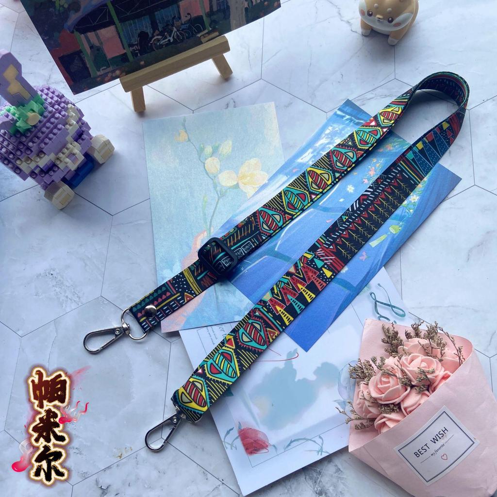 Premium Retro Totem Crossbody Mobile Phone Lanyard - Versatile, Adjustable, and Anti-Lost Design for Neck or Back Wear.
