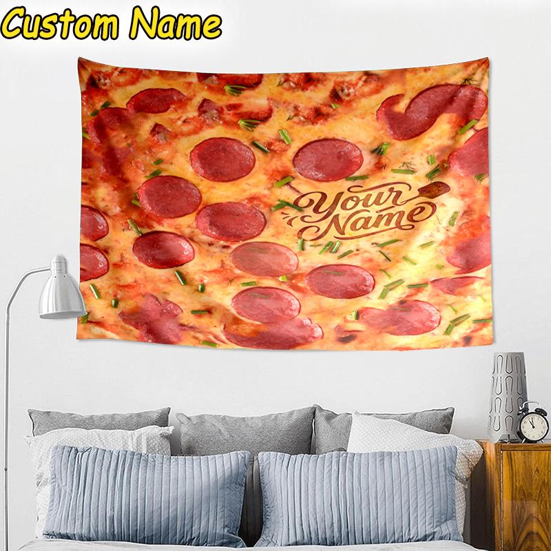 Custom Name Egg Yolk Delight Tapestry Room Decoration Wall Hanging for Living Room Bedroom, dormitory, Birthday and Christmas gifts